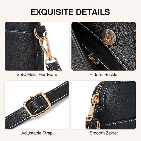 Marvolia Crossbody Bags for Women Vegan Leather Shoulder Handbags Crossbody Travel Purses with Adjustable Strap in Saudi Arabia