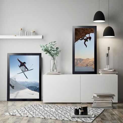 KTKDE 24x36 Poster Frame Black 3 Pack, 36 x 24 Picture Frames Wooden with Polished Plexiglass,Horizontal or Vertical Wall Mounting Hanging Large Studio Gallery Photo Frames Wall Art in Saudi Arabia