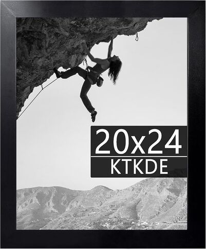 KTKDE 24x36 Poster Frame Black 3 Pack, 36 x 24 Picture Frames Wooden with Polished Plexiglass,Horizontal or Vertical Wall Mounting Hanging Large Studio Gallery Photo Frames Wall Art in Saudi Arabia