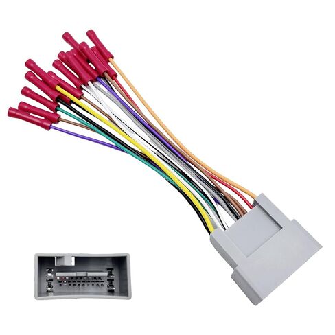 24Pin Car Radio Wiring Harness for Honda 2008-2017 Acura 2009-2014 مع موصل تسخير الأسلاك لاستريو للسيارة الهوائي لراديو Civic CR-V Cable in Kuwait