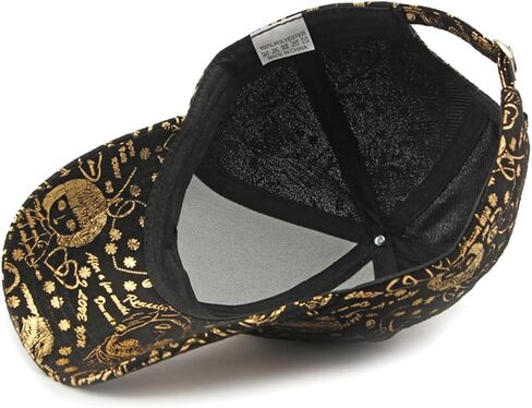 Unisex Graffiti Baseball Cap Golden Stamping Hip-hop Cap Street Baseball Hats for Men Women Sports Golf Sun Couple Hats in Saudi Arabia
