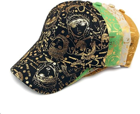 Unisex Graffiti Baseball Cap Golden Stamping Hip-hop Cap Street Baseball Hats for Men Women Sports Golf Sun Couple Hats in Saudi Arabia