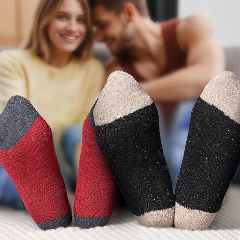 جوارب صوف Trifabricy للنساء - جوارب صوفية نسائية مريحة ودافئة، جوارب كلاسيكية سميكة محبوكة ناعمة كلاسيكية غير رسمية in Saudi Arabia