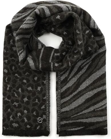 Michael Kors Womens Mixed Animal Wrap, Stylish Fashion Accessory Scarf for Cold in Saudi Arabia