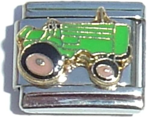 NewCharms Green Tractor Italian Charm in Saudi Arabia