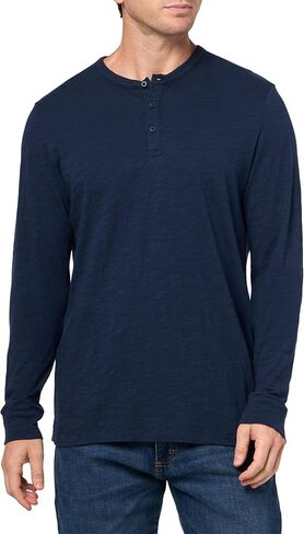 Onia Mens Long Sleeve Slub Henley in Saudi Arabia