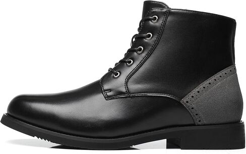 Ahico Men's Chukka Boots Classic Lace-Up Ankle Boots Fashion Leather Zipper Boots Casual Dress Boots in Saudi Arabia