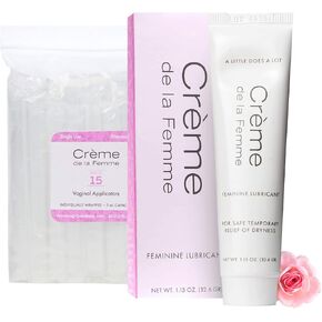 Crème De La Femme Daily Vaginal Moisturizing Cream for Long-Lasting Relief from Feminine Dryness Chemical & Hormone Free, Fragrance-Free, Also a Hydrating Intimate Lubricant for Men and Women – 3 Pack in Saudi Arabia