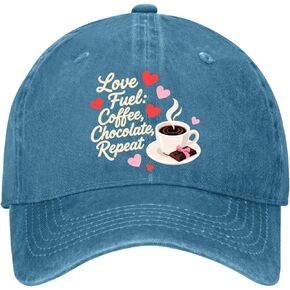 Running On Coffee Patience Valentine Candy Hat for Women Cool Washed Distressed in Saudi Arabia