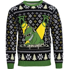 سترة T-Rex DJ Holiday Dinosaur الاحتفالية لعيد الميلاد القبيحة in Kuwait