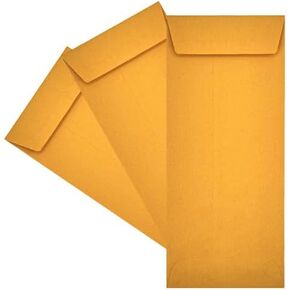 500 Cashier Depot No.10 Policy Envelopes (Open End), 4 1/8" x 9 1/2", Premium 24lb Kraft, 500 Envelopes (Gum Flap) in Kuwait