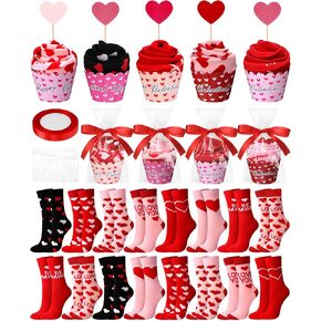 16 Pairs Easter Cupcake Socks for Women Men Bunny Egg Novelty Crew Socks Gift Bulk for Easter Basket Stuffers in Kuwait