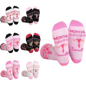 Bonuci 6 Pairs Hysterectomy Recovery Must Haves Gifts for Women Obstetrical Nurse Gifts Uterus Obgyn Labor and Delivery Socks in Kuwait