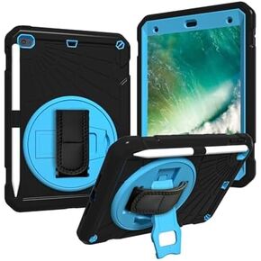 Case for iPad mini 5/4 with Screen Protector, Pencil Holder [360 Rotating Hand Strap] & Stand, Drop-Proof Case for iPad mini 5th/4th Generation 7.9 inch(Black) in Kuwait