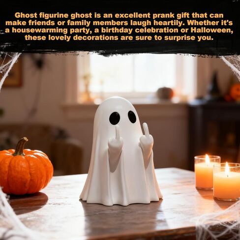 تمثال شبح الهالوين - تمثال شبح مخيف ولطيف للمنزل، المكتب، ديكور الحفلات | FunnyGhost ديكور الهالوين في الأماكن المغلقة in Kuwait