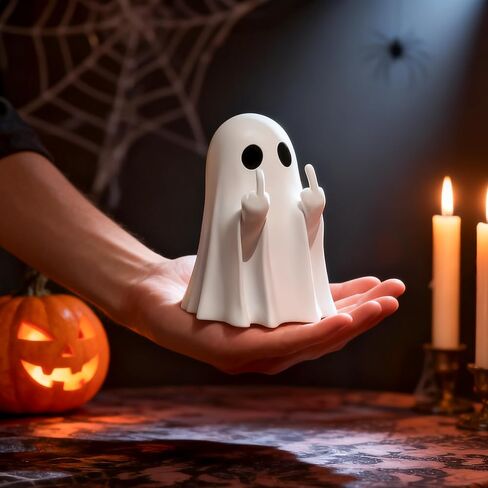 تمثال شبح الهالوين - تمثال شبح مخيف ولطيف للمنزل، المكتب، ديكور الحفلات | FunnyGhost ديكور الهالوين في الأماكن المغلقة in Kuwait