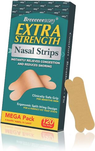 Upgraded Anti-Slip Nasal Strips for Breathing-Extra Strength Ergonomic Nose Strips,Nasal Strips for Snoring & Nose Strips for Better Breathing,Strong Adhesive Comfort Fit Improves Sleep (120 Pack) in Saudi Arabia