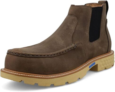 Twisted X Men's 4" Work Chelsea Boot, Moc Toe Nano Toe with CellStretch in Kuwait