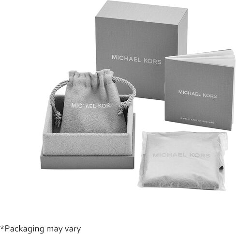 Michael Kors Women's Silver Pavé Logo Chain Necklace (Model: MKJ8574931) in Saudi Arabia