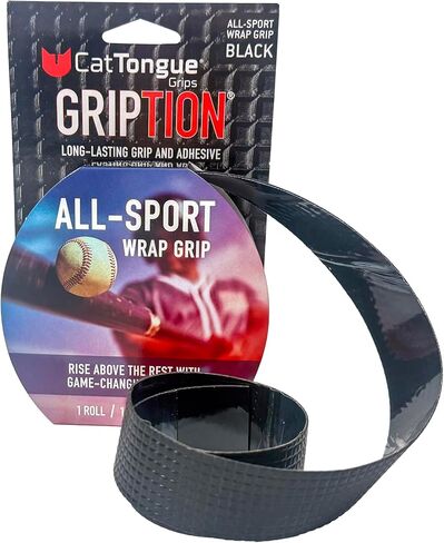 شريط لف بمقبض رياضي غير كاشط من CATTONGUE - شريط سميك 1 بوصة للتغليف الرياضي، شريط مضاد للانزلاق مثالي لقبضة مضرب البيسبول، ومقابض الدراجة، وقبضة الجولف على النوادي (20 قدمًا) in Kuwait