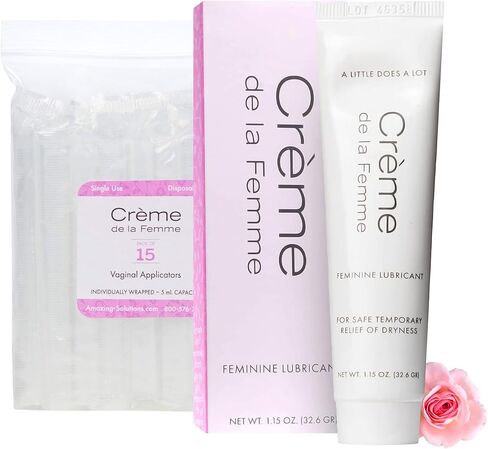 Crème De La Femme Daily Vaginal Moisturizing Cream for Long-Lasting Relief from Feminine Dryness Chemical & Hormone Free, Fragrance-Free, Also a Hydrating Intimate Lubricant for Men and Women – 3 Pack in Saudi Arabia