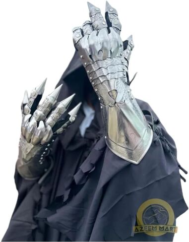 مجموعة Nazgul من القرون الوسطى T Witch King لكامل الجسم Lord of the Ring Armor مجموعة أزياء الهالوين التنكرية لهوليوود in Kuwait