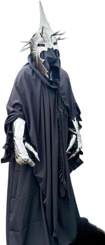 مجموعة Nazgul من القرون الوسطى T Witch King لكامل الجسم Lord of the Ring Armor مجموعة أزياء الهالوين التنكرية لهوليوود in Kuwait