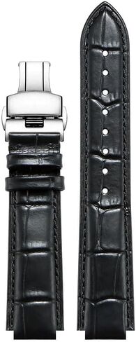 حزام ساعة جلد محدب لـ Ulysse Nardin MARINE 6300 263 6319 سوار ساعة للرجال والنساء ملحقات in Kuwait