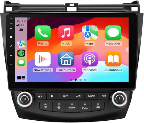 eonon car Stereo for Honda Accord 2008-2012 ، 10.1 inch wireless carplay & Android Auto ، Android 13 GPS head unit with Bluetooth ، Wi-Fi ، 2+32GB-HAC2X6 in Kuwait