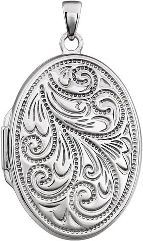 Jewels By Lux 925 Sterling Silver Oval Locket in Saudi Arabia