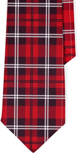 Novelty Necktie for Men (Traditional Tartan Scottish Plaid Pattern) Fun Conversational Silky Tie, Neck Tie for Party, Events, Unique and Original in Saudi Arabia