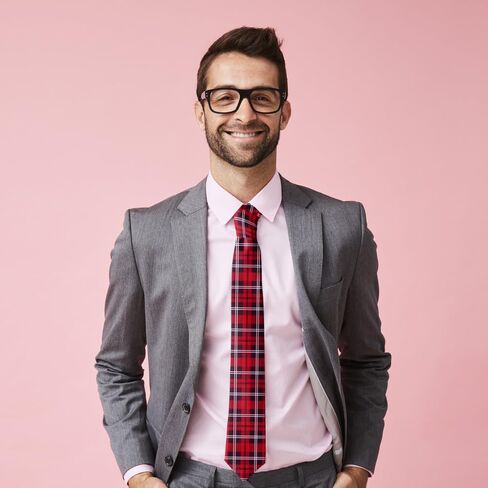 Novelty Necktie for Men (Traditional Tartan Scottish Plaid Pattern) Fun Conversational Silky Tie, Neck Tie for Party, Events, Unique and Original in Saudi Arabia