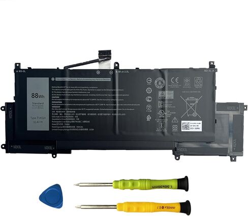 90WH P0FWH استبدال بطارية الكمبيوتر المحمول لـ Dell Alienware M16 R2 Inspiron 16 Plus 7640 Inspiron 16 7640 2-in-1 Series POFWH 0M9DG0 HGJCY 11.7V 7692MAH 6-Cell in Saudi Arabia