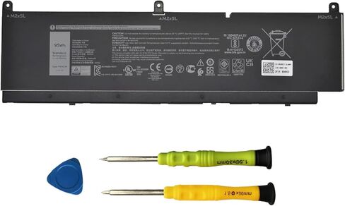 90WH P0FWH استبدال بطارية الكمبيوتر المحمول لـ Dell Alienware M16 R2 Inspiron 16 Plus 7640 Inspiron 16 7640 2-in-1 Series POFWH 0M9DG0 HGJCY 11.7V 7692MAH 6-Cell in Saudi Arabia