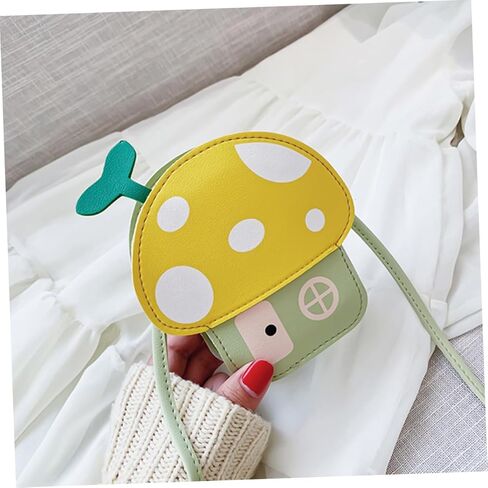 Kids Mushroom Bag Cute Cartoon Coin Purse Crossbody Shoulder Bag for Boys and Girls Fashionable Accessory for Toddlers Adjustable Strap in Saudi Arabia