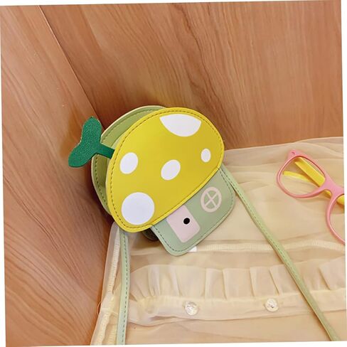 Kids Mushroom Bag Cute Cartoon Coin Purse Crossbody Shoulder Bag for Boys and Girls Fashionable Accessory for Toddlers Adjustable Strap in Saudi Arabia