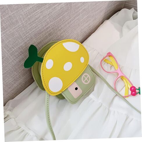 Kids Mushroom Bag Cute Cartoon Coin Purse Crossbody Shoulder Bag for Boys and Girls Fashionable Accessory for Toddlers Adjustable Strap in Saudi Arabia