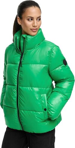 Marikoo Women's Short Quilted Winter Jacket - Water-Repellent - Hip-Length - Stand-Up Collar - Hazalee 16 S-3XL in Saudi Arabia