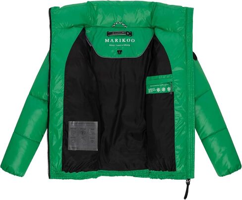 Marikoo Women's Short Quilted Winter Jacket - Water-Repellent - Hip-Length - Stand-Up Collar - Hazalee 16 S-3XL in Saudi Arabia