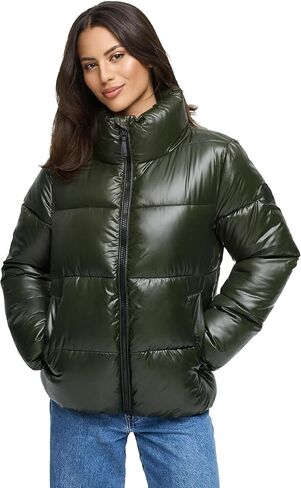 Marikoo Women's Short Quilted Winter Jacket - Water-Repellent - Hip-Length - Stand-Up Collar - Hazalee 16 S-3XL in Saudi Arabia