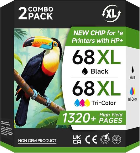 702XL Black Remanufactured Ink Cartridges for Epson 702XL Black 702 Ink Cartridge Work with Epson Workforce Pro WF-3733 WF-3720 WF-3730 (2 Black) in Kuwait