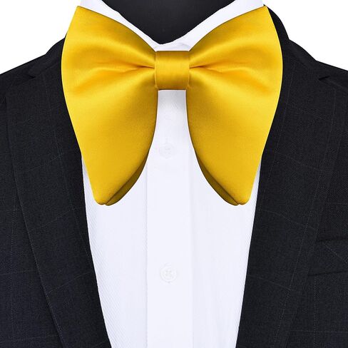 Branduce Solid Color Oversize Pre-tied Bow Tie Quality Adjustable Tuxedo Bowtie for Men Party Wedding in Saudi Arabia