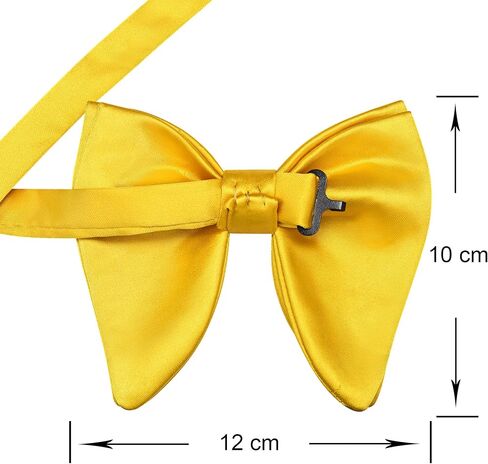 Branduce Solid Color Oversize Pre-tied Bow Tie Quality Adjustable Tuxedo Bowtie for Men Party Wedding in Saudi Arabia