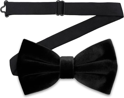 Velvet Bow Ties for Men Solid Color Clip on Bow Tie Formal Vintage Tuxedo Wedding Dinner Celebration in Saudi Arabia