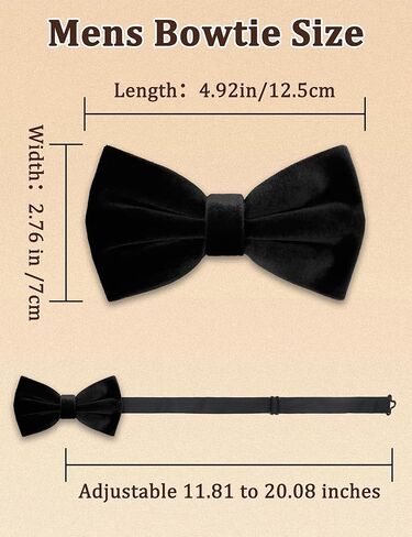 Velvet Bow Ties for Men Solid Color Clip on Bow Tie Formal Vintage Tuxedo Wedding Dinner Celebration in Saudi Arabia