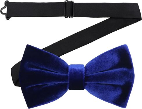 Velvet Bow Ties for Men Solid Color Clip on Bow Tie Formal Vintage Tuxedo Wedding Dinner Celebration in Saudi Arabia