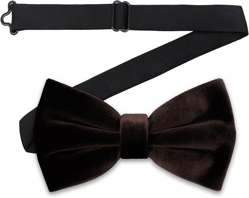 Velvet Bow Ties for Men Solid Color Clip on Bow Tie Formal Vintage Tuxedo Wedding Dinner Celebration in Saudi Arabia