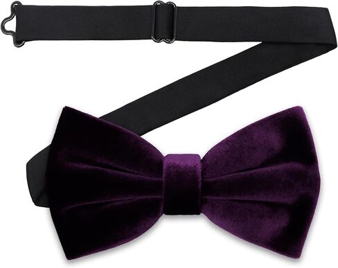 Velvet Bow Ties for Men Solid Color Clip on Bow Tie Formal Vintage Tuxedo Wedding Dinner Celebration in Saudi Arabia