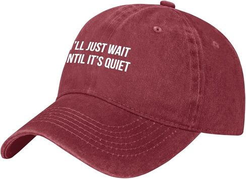 I'll Just Wait Until It's Quiet. Hats for Women Classic Washed Distressed in Saudi Arabia