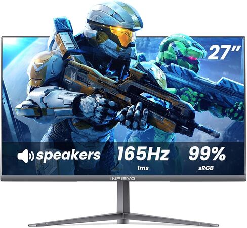 Gaming Monitor 23.8 Inch Full HD 1080p VA Display 100Hz with HDMI, VGA, Frameless, VESA Mountable, Ergonomic Tilt, Ultra-Thin Eye Care PC Monitor in Kuwait